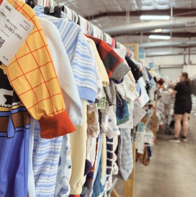 racks of clothing