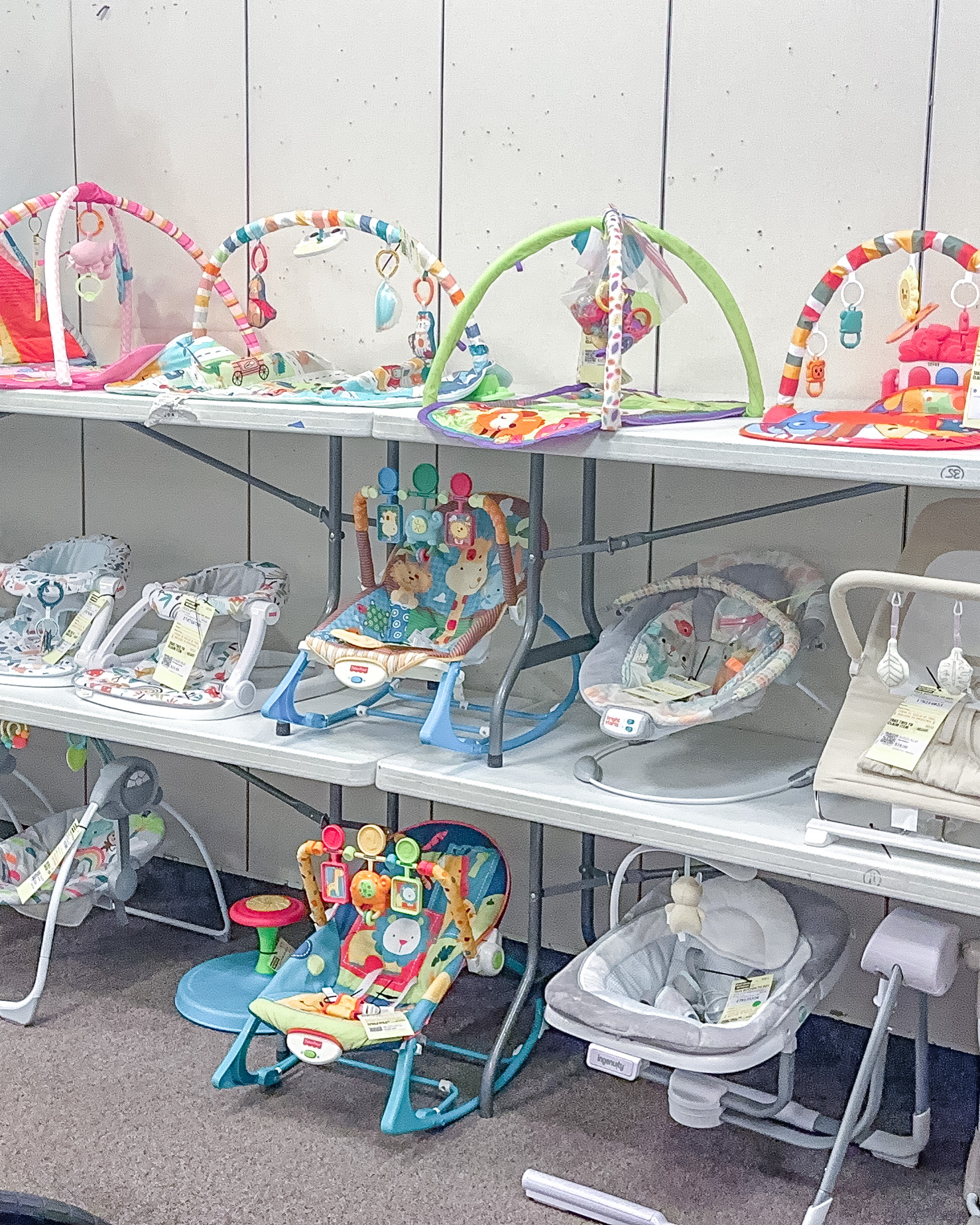 Infant swings and play mats